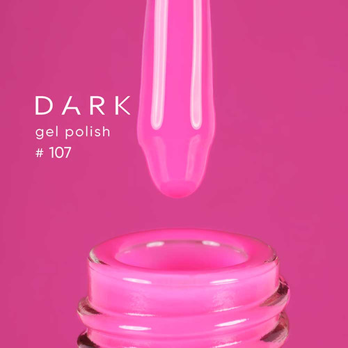Гель-лак DARK New collection 107 насыщенный розовый 10 мл - Фото №2
