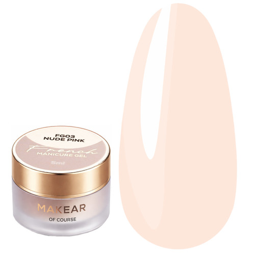 Farba żelowa Makear French Manicure Gel FG03 Nude Pink 5 ml - Фото №1