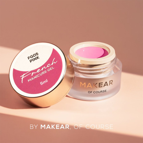 Farba żelowa Makear French Manicure Gel FG05 Pink 5 ml - Фото №3