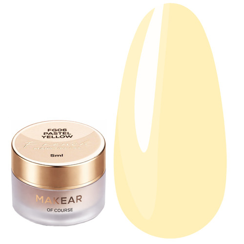 Farba żelowa Makear French Manicure Gel FG06 Pastel Yellow 5 ml - Фото №1