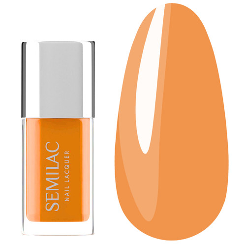 Klasyczny lakier do paznokci Semilac Nail Lacquer 121 Neon Orange 9 ml - Фото №1