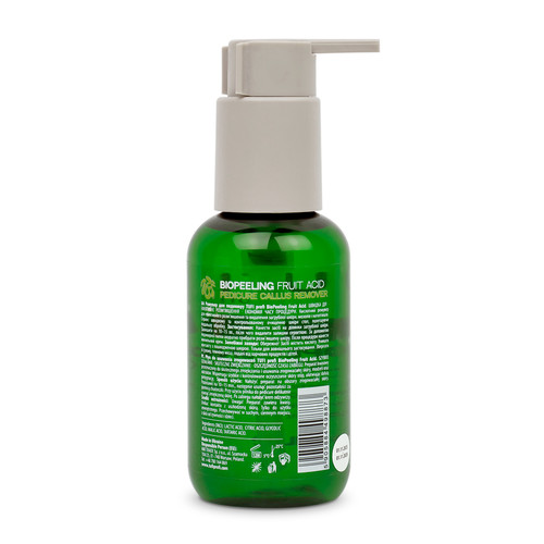Zmywacz do pedicure TUFI profi BioPeeling Fruit Acid do zmiękczania szorstkiej skóry stóp kwaśny 100 ml (0330978) - Фото №2