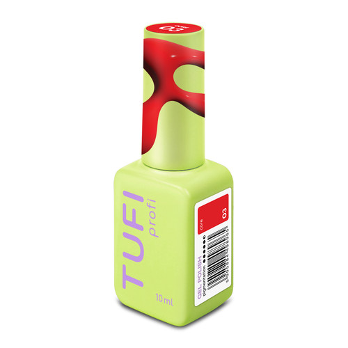 Gel polish TUFI profi REDLINE 03 Core bright red 10 ml (0331243) - Фото №8