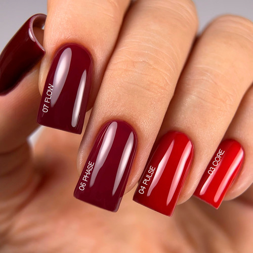 Gel polish TUFI profi REDLINE 06 Phase cool dark red 10 ml (0331246) - Фото №7
