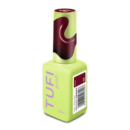 Gel polish TUFI profi REDLINE 06 Phase cool dark red 10 ml (0331246) - Фото №8
