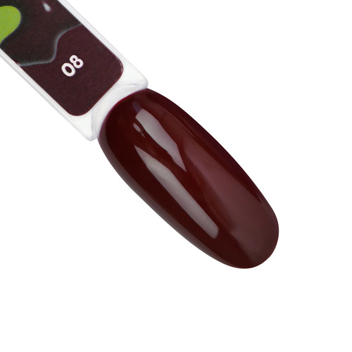 Gel polish TUFI profi REDLINE 08 Merlot burgundy 10 ml (0331248) - Фото №5