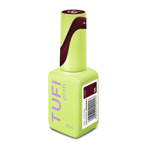 Gel polish TUFI profi REDLINE 08 Merlot burgundy 10 ml (0331248) - Фото №8