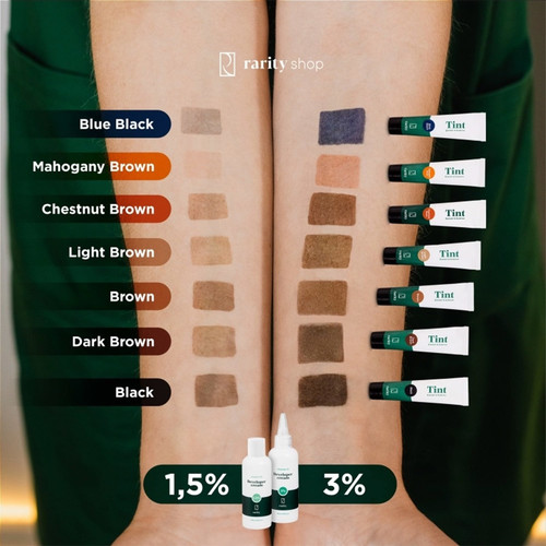 Farba do brwi i rzęs Rarity niebieski czarny 15 ml - Фото №2