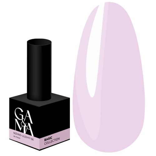 Гель-лак GA&MA Basic collection 006 нежно-лиловый 10 мл (7700296) - Фото №1