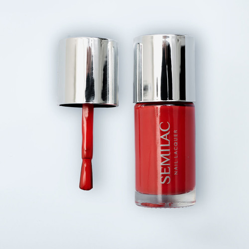 Klasyczny lakier do paznokci Semilac Nail Lacquer 120 Neon Red 9 ml - Фото №2