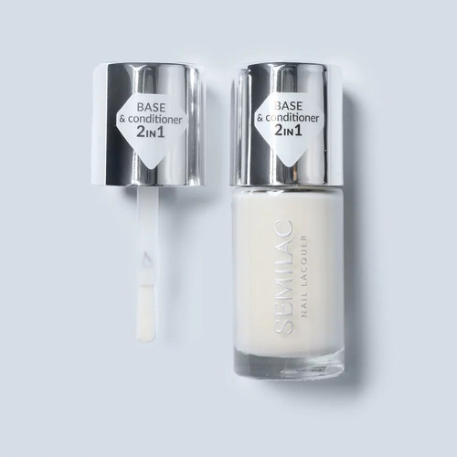 Baza do lakierów klasycznych Semilac Nail Lacquer Smoothing Base 9 ml - Фото №2