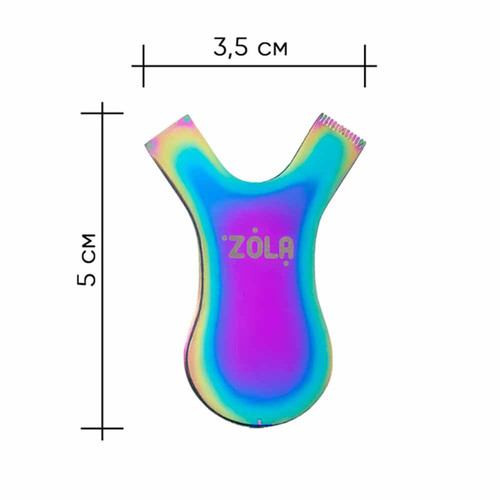 Metalowy aplikator grzebieniowy ZOLA Tęczowy - Фото №2