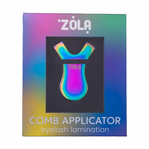 Metalowy aplikator grzebieniowy ZOLA Tęczowy - Фото №3