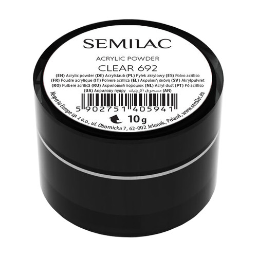 Puder akrylowy Semilac Clear 692 10 g - Фото №1