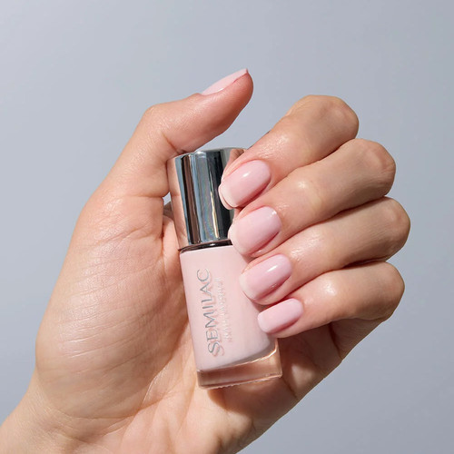 Klasyczny lakier do paznokci Semilac Nail Lacquer 105 Delicate French 9 ml - Фото №3
