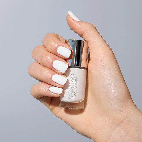 Klasyczny lakier do paznokci Semilac Nail Lacquer 108 Classic White 9 ml - Фото №4