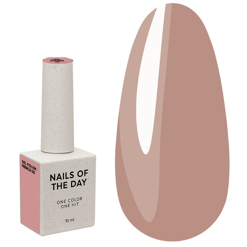 Lakier hybrydowy NAILSOFTHEDAY French Gel Polish 03 nagi 10 ml - Фото №1