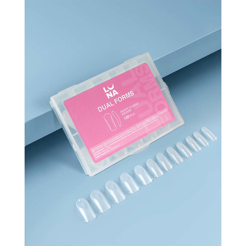 Górne formy do paznokci Lunamoon Dual Nail Forms Short Classic Square (120 szt) - Фото №4