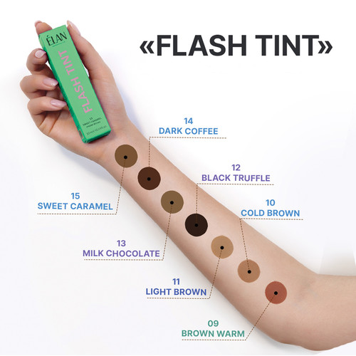 Farba do brwi ELAN FLASH TINT 15 Sweet Caramel 10 ml - Фото №3