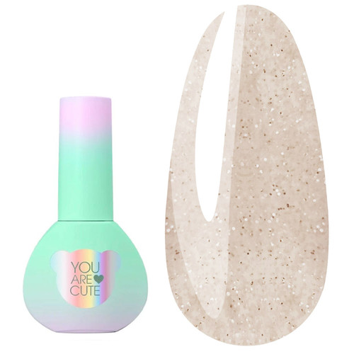 Żel budujący YOUARECUTE Bottle Gel 6 beżowy z połyskiem 5 ml (994-4001-0952) - Фото №1