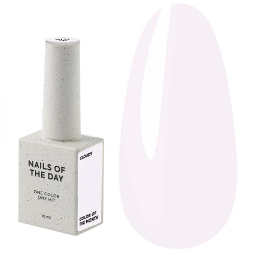 Lakier hybrydowy NAILSOFTHEDAY Color of the month April 2026 Cloudy 10 ml - Фото №1