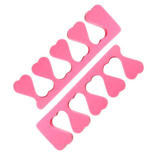 Separatory do pedicure Aba Group różowe 100 szt - Фото №1