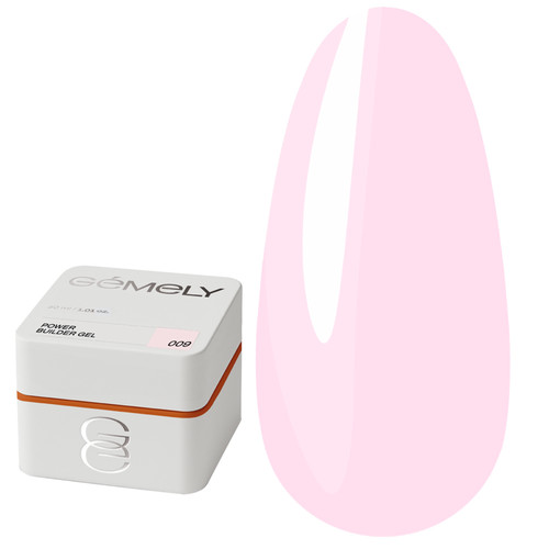 Żel budujący GEMELY Power Builder Gel 09 jasny pastelowy róż 30 ml - Фото №1
