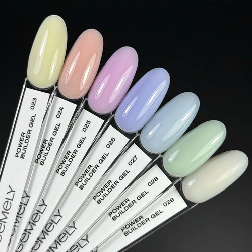 Gel for extension GEMELY Power Builder Gel 27 light blue 30 ml - Фото №5