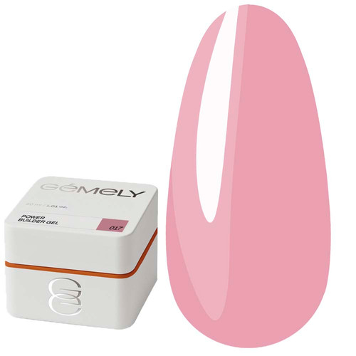 Gel for extension GEMELY Power Builder Gel 17 muted pink 30 ml - Фото №1