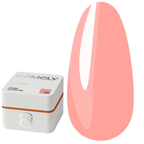 Gel for extension GEMELY Power Builder Gel 20 pink-peach 30 ml - Фото №1