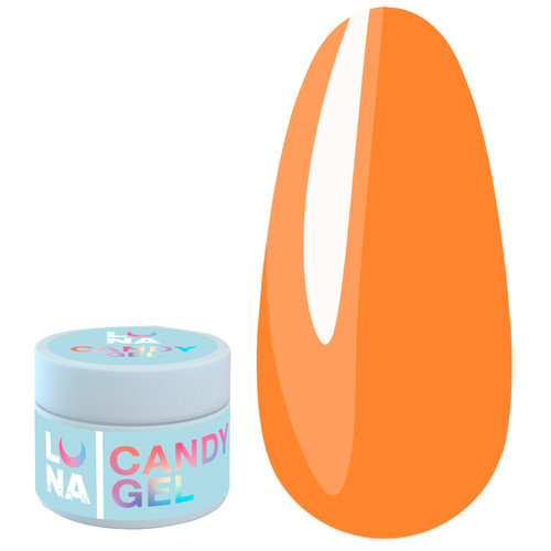 SALE Żel do przedłużania paznokci LUNA Candy Gel № 24 pomarańczowy 15 ml