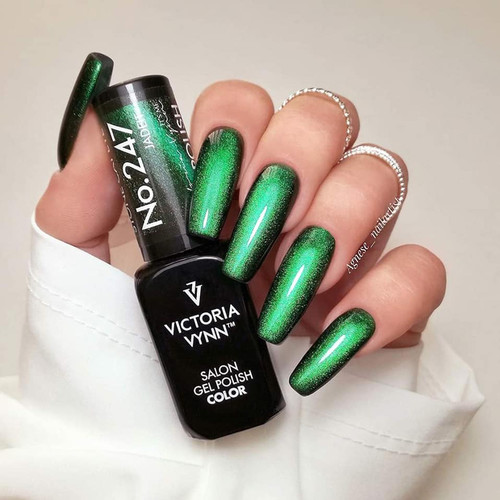 SALE Lakier hybrydowy Victoria Vynn COLOR 247 Cat Eye Jadeit 8ml - Фото №2