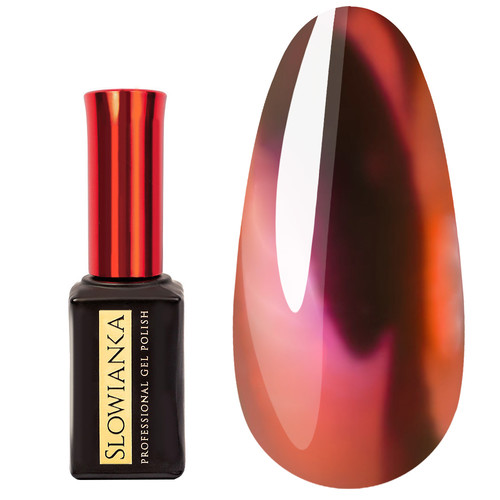 SALE Liquid rub for nails Slowianka Coral Mirror 8 ml - Фото №1