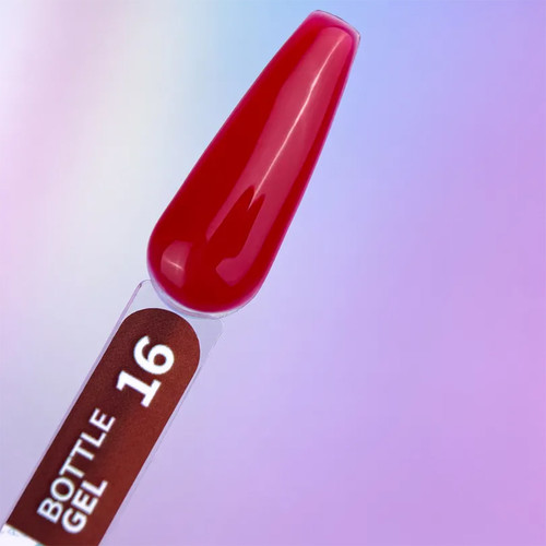Żel budujący YOUARECUTE Bottle Gel 16 ciemnoczerwony 5 ml (994-4011-0960) - Фото №3