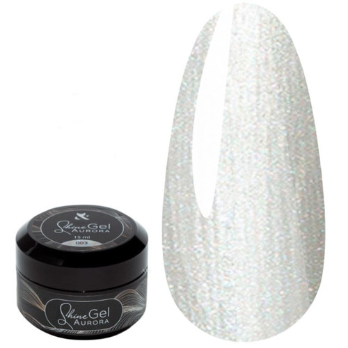 SALE Żel przedłużający FOX Shine Gel Aurora 003, 15 ml - Фото №1