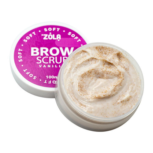 SALE Peeling do brwi ZOLA VANILLA drobnoziarnisty o aromacie wanilii 100 ml - Фото №2
