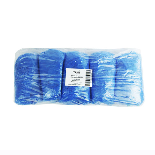 SALE Ochraniacze na buty TUFI profi PREMIUM jednorazowe niebieskie 6 g 100 szt (0104181) - Фото №2