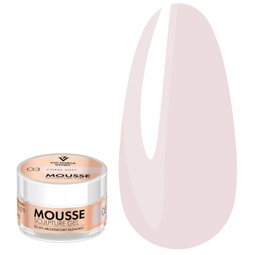 SALE Żel budujący Victoria Vynn MOUSSE SCULPTURE GEL 03 Coral Soft 50ml - Фото №1