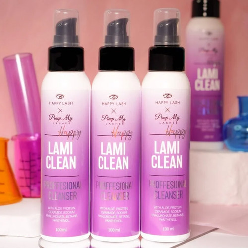 Profesjonalny preparat po laminacji rzęs i brwi Pimp My Lashes x HAPPY LASH Happy Lami Clean 100 ml - Фото №3