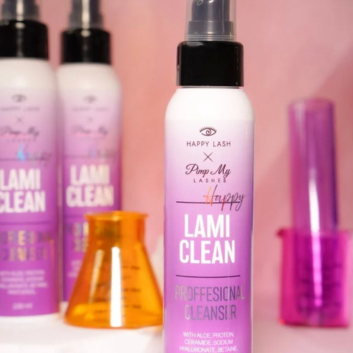 Profesjonalny preparat po laminacji rzęs i brwi Pimp My Lashes x HAPPY LASH Happy Lami Clean 100 ml - Фото №4