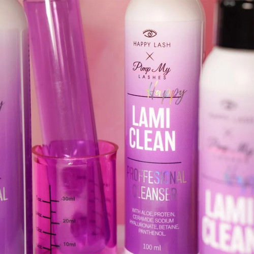 Profesjonalny preparat po laminacji rzęs i brwi Pimp My Lashes x HAPPY LASH Happy Lami Clean 100 ml - Фото №5