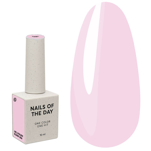 Lakier hybrydowy NAILSOFTHEDAY 206 Blush pastelowy jasnoróżowy 10 ml - Фото №1