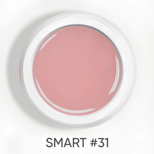 Gel for extensions Dark Smart Builder gel 31 peach with shimmer 15 ml - Фото №3