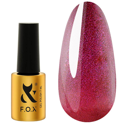 Lakier hybrydowy FOX Cat Eye 011 karmazynowy 7 ml