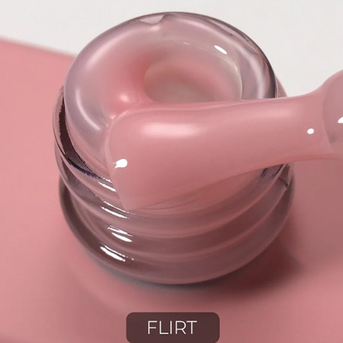 Baza hybrydowa HEYLOVE Tint base Nude Flirt ciepły róż 15 ml - Фото №3