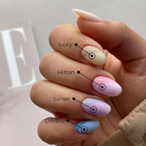Baza hybrydowa HEYLOVE Tint base Sunset Hilton liliowo-różowy 15 ml - Фото №3