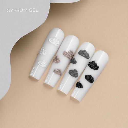 Zel do zdobień HEYLOVE Gypsum Gel Gray 5 g - Фото №3