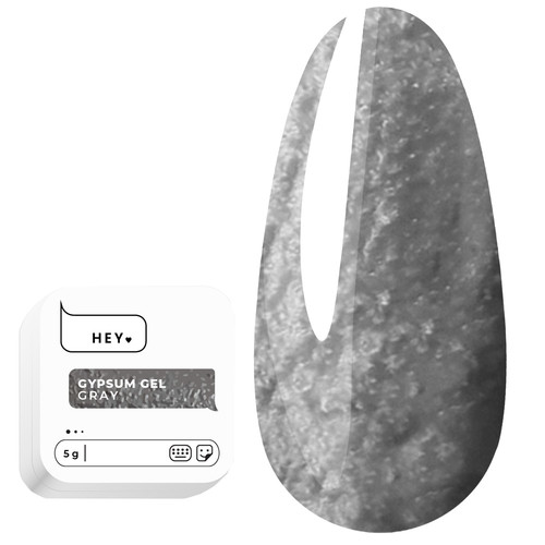 Zel do zdobień HEYLOVE Gypsum Gel Gray 5 g - Фото №1