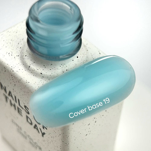 База для ногтей NAILSOFTHEDAY Cover NEW Formula 19 светло-голубой 10 мл - Фото №3