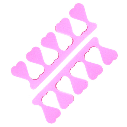 Separatory do pedicure JAAPEE serduszka rózowe 1 para - Фото №1